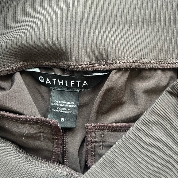 Athleta Brown Nolita Slim Tapered Crop Pant Size 8 - Picture 6 of 7